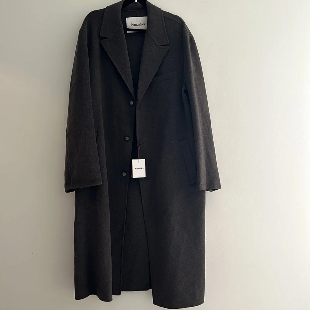 NWT Nanushka Janno wool Coat Size XL